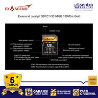 Gambar Exascend Gold Series SDXC 64GB Catalyst UHS-I 180Mbps V30 Memory Card dari Sentra Digital Kota Surabaya 5 Tokopedia