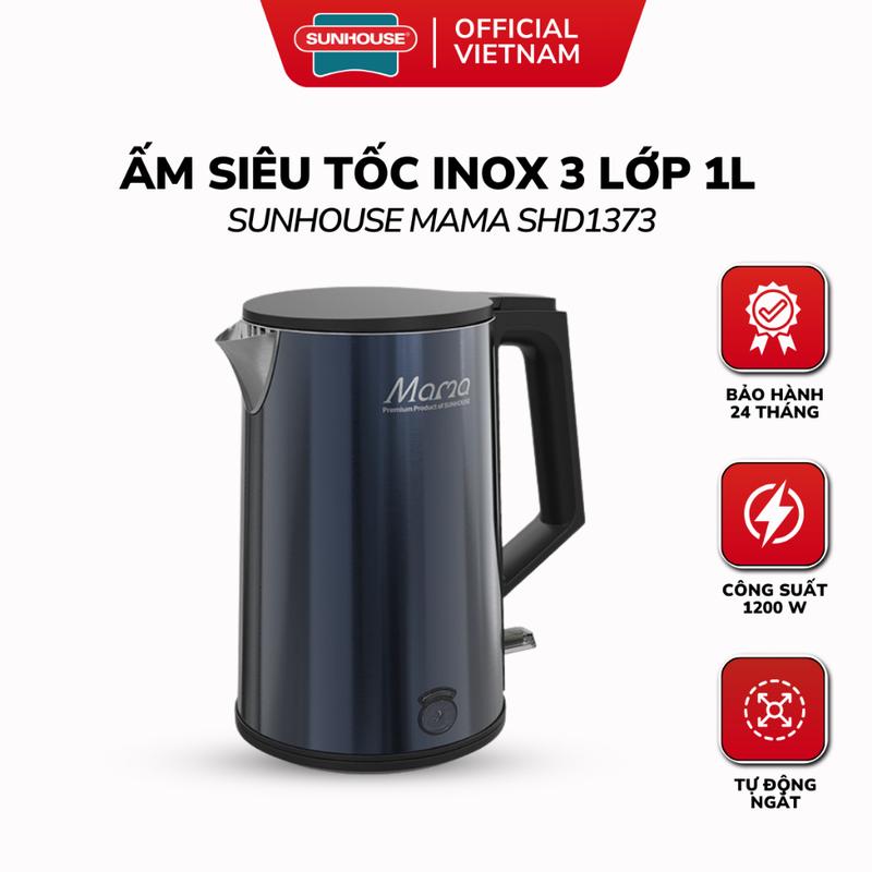 Ấm Siêu Tốc Inox 3 Lớp 1L SUNHOUSE MAMA SHD1373
