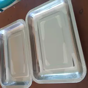 Nampan Stainless Persegi Bake Tray Loyang Serbaguna Piring Dalam Segi