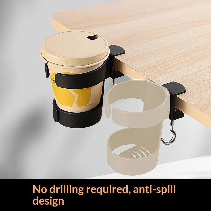Clip trên bàn giữ cốc không có khoan chống tràn thiệt hại miễn phí cài đặt cho cốc Cà Phê chai nước văn phòng chơi game Bàn