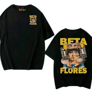 kaos Beta flores - lengan pendek - cotton combed - sablon dtf
