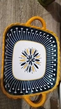 Product Review of ASHOME Piring lauk berbentuk gagang berbahan dasar keramik porselen motif blue flower tahan microwave dan oven cocok untuk penyajian lauk mewah dan elegant from I**N 1