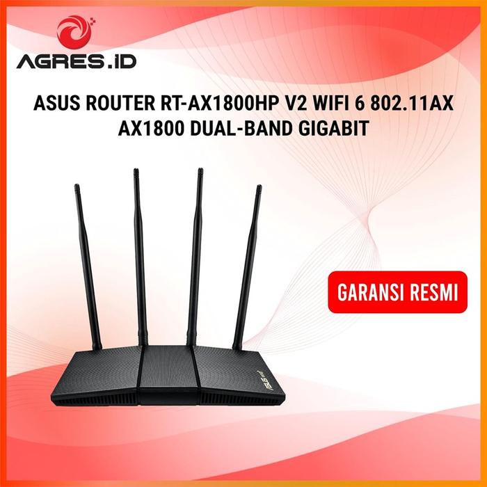 Promo ASUS ROUTER RT-AX1800HP V2 WIFI 6 802.11AX AX1800 DUAL-BAND ...