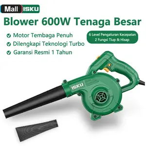 ISKU Electric Blower Industri 600W 15000 RPM 3.5m³/menit Ventilasi Pabrik Bersihkan Debu Tahan Lama Bebas Perawatan