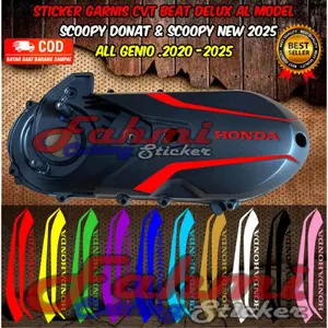 STIKER GARNIS CVT BEAT DELUX/STREET,SCOOPY,GENIO 2020-2025