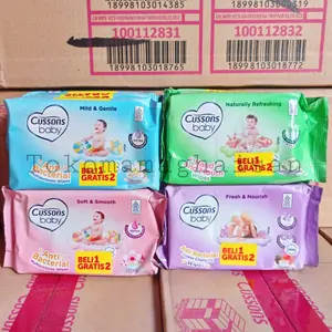 Cussons Tissu Basah Beli 1 Gratis 2 Wipes Cussons 45 Sheet Isi 3 Pcs Tisu Bayi Anti Bacterial