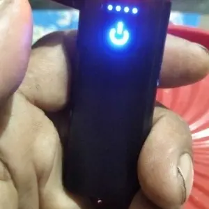 Korek Api Elektrik Fingerprint Touch LEDSensor Sentuh Rechargeable Anti CuranrekPemantik