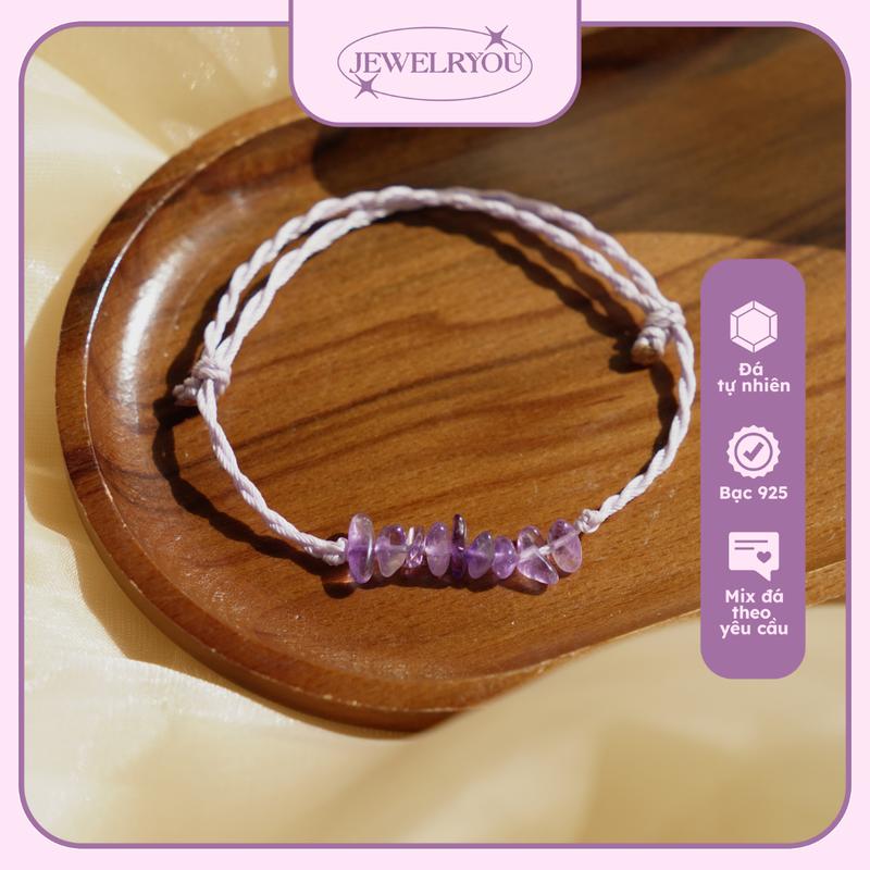 Vòng tay Phụ kiện Rawchip Jewelryou đá năng lượng tình duyên may mắn tài lộc công việc - Jew01