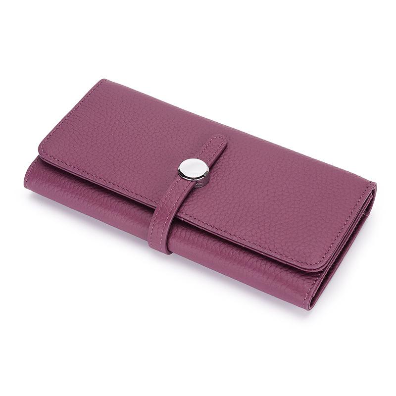 Sosialita Doogun Long Wallet Genuine Leather Dompet Kulit Asli Dompet Panjang Wanita Dompet HP