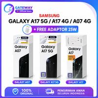 Gambar SAMSUNG GALAXY A17 5G | GALAXY A17 | A 07 | 8GB 256GB / 8GB 128GB - A 07 - 4/64GB, BLACK dari Gateway Indonesia Comp Kota Administrasi Jakarta Utara 1 Tokopedia