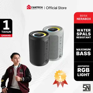 [EXCLUSIVE LIVE RIVEL SUMIGAR] Speaker NeraBox Fantech BS154 Powerfull Bass 52mm 5W RMS TWS Mode Bluetooth 5.4 RGB Estetik 1200 mAh