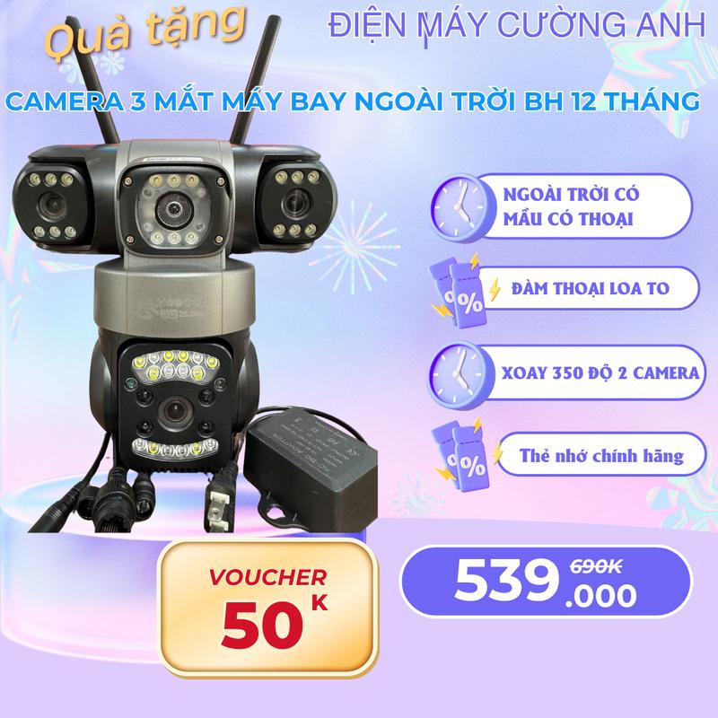  L CAMERA YOOSEE MÁY BAY 4 MẮT 3 KHUNG HÌNH CHÍNH HÃNG BH 12 THÁNG 