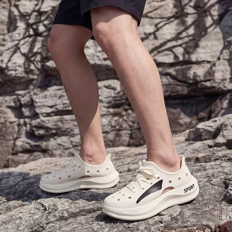 Giày Sneaker Nam Thể Thao 2026 – Giày Nhựa EVA Đế Bằng Nhẹ Êm, Form Trơn 2026 – Giày Sục Đi Học, Đi Chơi, Du Lịch, Đi Mưa, Đi Biển