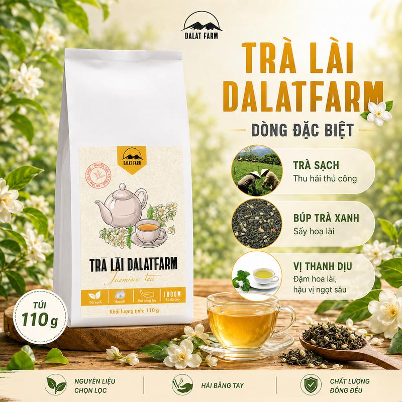 Bột Matcha Trà Xanh Dalat Farm - Túi 110 g