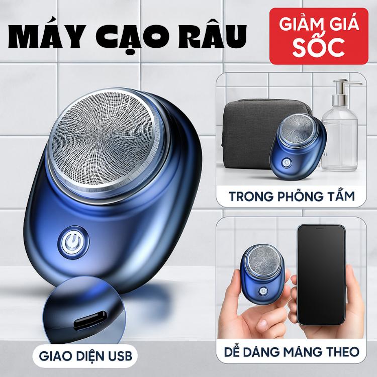 Máy cạo râu điện cho nam lưỡi dao cạo điện máy cạo râu mini cầm tay lưỡi dao thép không gỉ sạc tyce C maycaorau,maycaoraumini,daocaorau