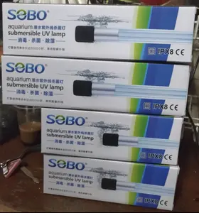 SOBO UV LAMP 5 7 9 11 13 15 Watt Lampu UV Aquarium Kolam