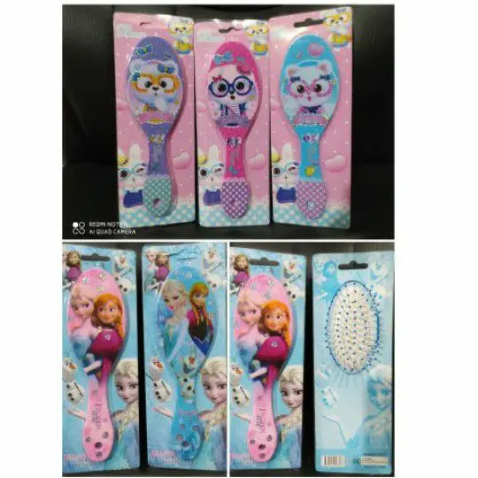 Sisir Oval Besar Karakter Anak Litle pony / unicorn / princes / hello kitty 1