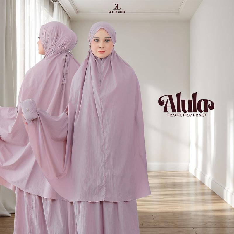 Alula Travel Prayer Set | Mukena Mini Travel Premium by Kallia | Packaging with box 0