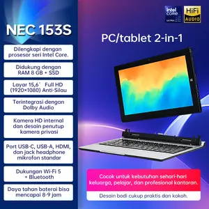 [Pre-owned] Laptop NEC VersaPro VK153S 2in1/Tab touchscreen Processor M3/Pentium Ram 4G SSD 128GB bekas Second/Bergaransi/Berkualitas Jaminan  Murah
