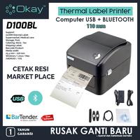 Gambar KERTAS THERMAL LABEL 100X120 mm STICKER LABEL Isi 500 pcs Roll Stiker Tanpa Tinta - MERK OKAY dari Okay Indonesia Kota Administrasi Jakarta Utara 2 Tokopedia