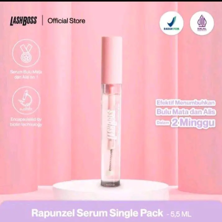 LashBoss Rapunzel Serum for Lash and Broe Serum Penumbuh Bulu Mata dan Alis Maskara