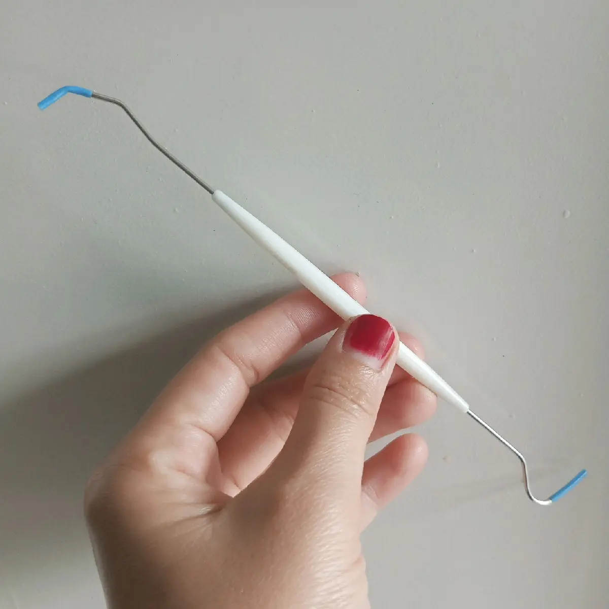 Sonde alat ganti karet bahan plastik, ujung double