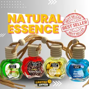 Parfum Mobil Gantung Aroma Terapi Pewangi Ruangan Car Lucu Botol 10ml - Aroma Segar dan Menyegarkan