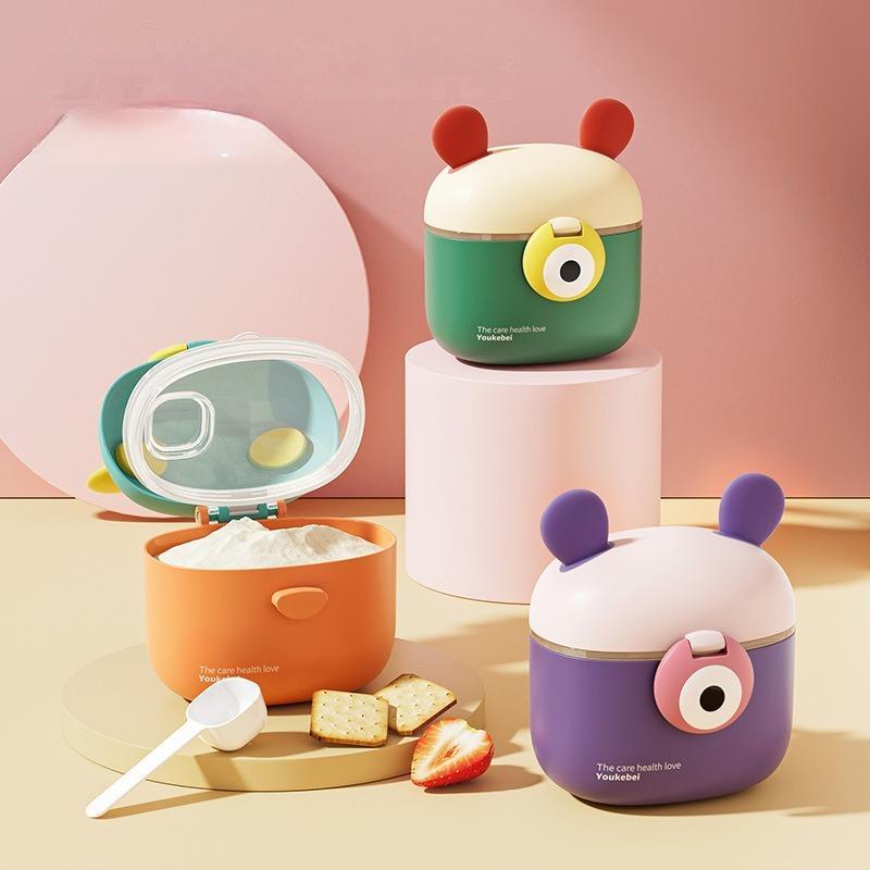 Hộp đựng Sữa Bột Cầm Tay cho trẻ sơ sinh, dung tích lớn, Thích hợp cho hộp Cơm Niêu cho bé, hộp đựng Sữa Bột, bình bảo quản Kín, chống ẩm