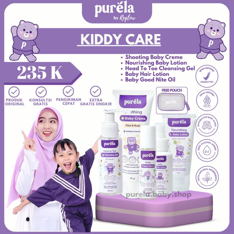 🅾🆁🅸 Purela Skincare For Newborn Paket + Soothing Baby Cream Skincare Bayi dan Anak 0