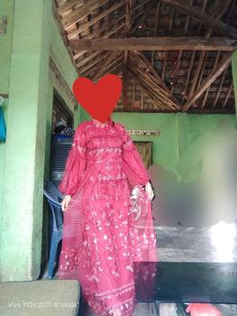 Product Review of RAISHA-Jeehan  Dress/ gamis/ Gaun Pesta Wanita Muslim Untuk  Lebaran, Wisuda, Kondangan full tile  brokat simple tebal dan mewah from s**k 1