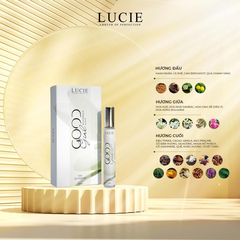  LUCIE Perfume- Nước hoa nữ Goodgirl 10ml hương thơm nhẹ nhàng bay bổng lưu hương dài lâu 
