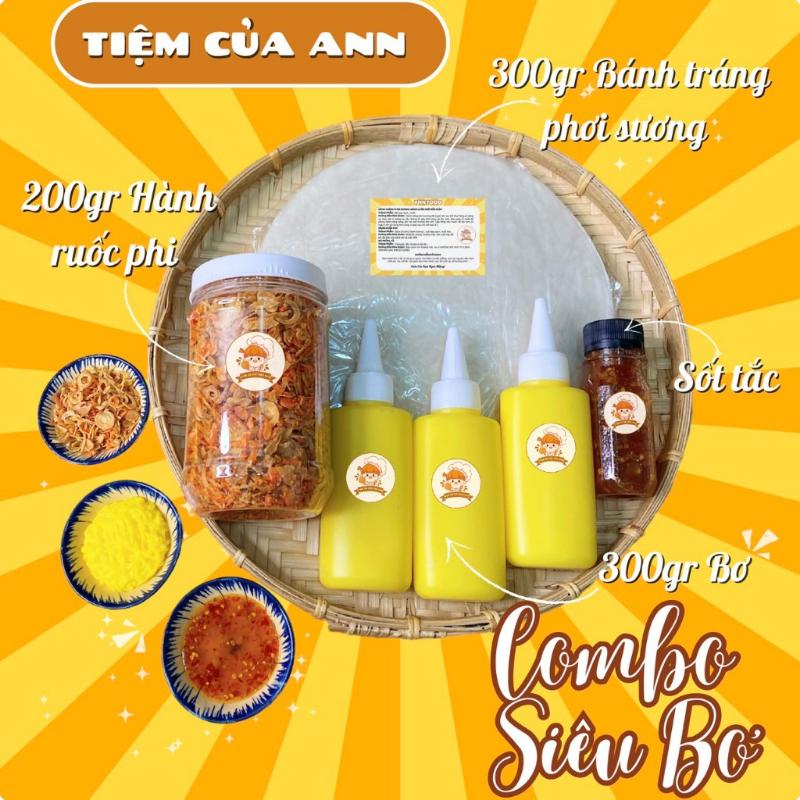 Hàng bán chạy nhất Combo Bánh Tráng Phơi Sương Siêu Bơ, 300gr Bánh Tráng, 300gr…