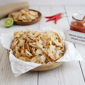 Kerupuk Udang Patahan Original & Renyah Snack Makanan Ringan Camilan Cemilan Keripik Food