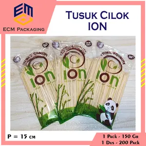 Tusuk Cilok ION 150gr | Tusuk Sate Kecil | Tusuk bambu | Tusuk sosis bakso 150gram