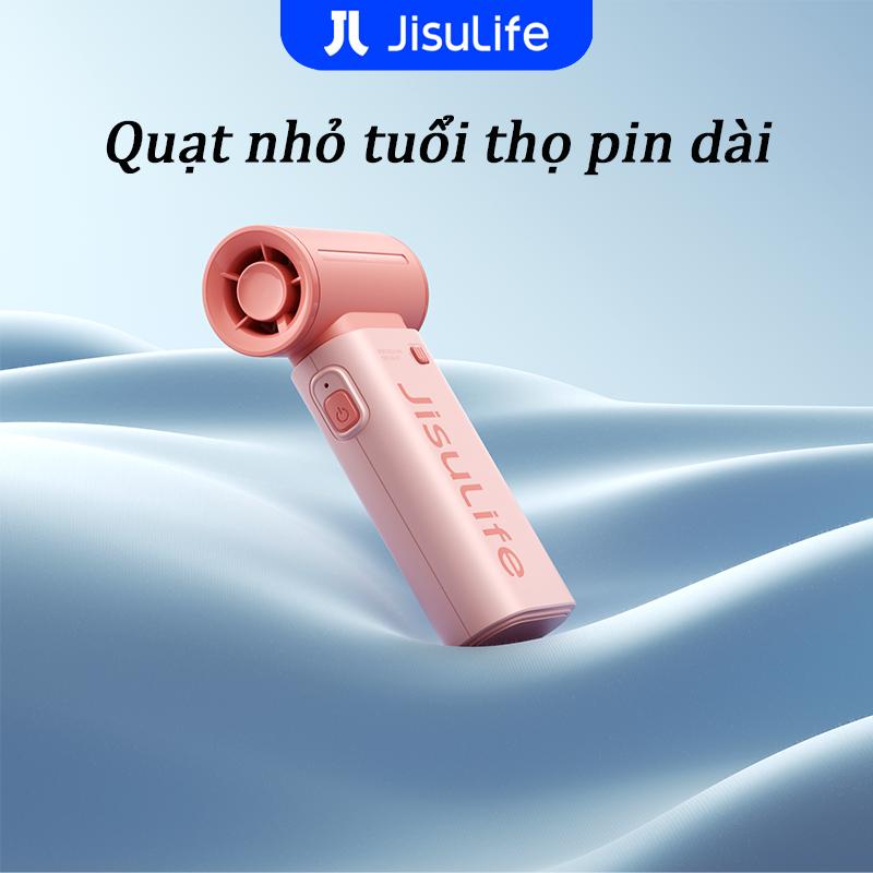 Quạt Nhỏ Cầm Tay Jisulife, Bộ Thu Gom Gió Turbo, Dung Lượng 5000mAh, Với Thời Lượng Pin Siêu Dài 18 Giờ, Thích Hợp Cho Các Hoạt Động Thể Thao Ngoài Trời, Du Lịch Và Các Tình Huống Khác, Mang Theo Tiện Lợi
