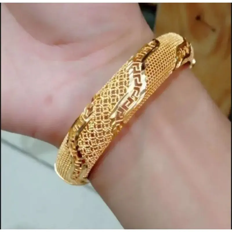 Gelang Emas Tangan Dubai Xuping Gold Wanita Dewasa All Size Anti Karat Simple Elegan Cantik Fahion Perempuan Aksesoris Cewek Perhiasan Terbaru Populer