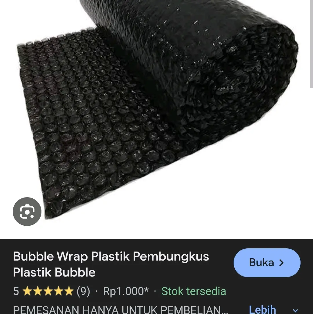 tambahan buble wrap per pcs barang