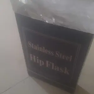 Hip Flask Botol Minum Botol Air Stainless Steel 7 oz Johnnie Walker - H-7 - Silver Botol isi Ulang Travel