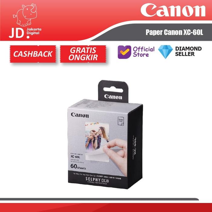 Gambar Canon XC-60L Ink/Paper Set For Printer Canon QX20 - Paper Canon XC60L dari Jakarta Digital 8 Kota Administrasi Jakarta Pusat Tokopedia