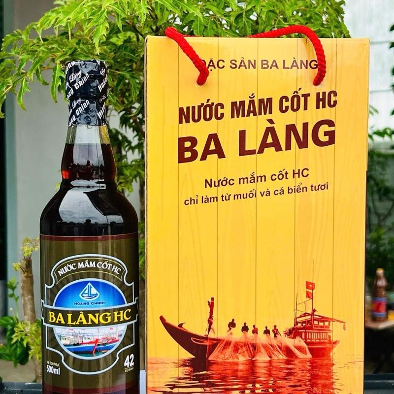 Nước Mắm Cốt Đặc Biệt - Xách 2 Chai Thuỷ Tinh x 500ml- Truyền Thống Ba Làng