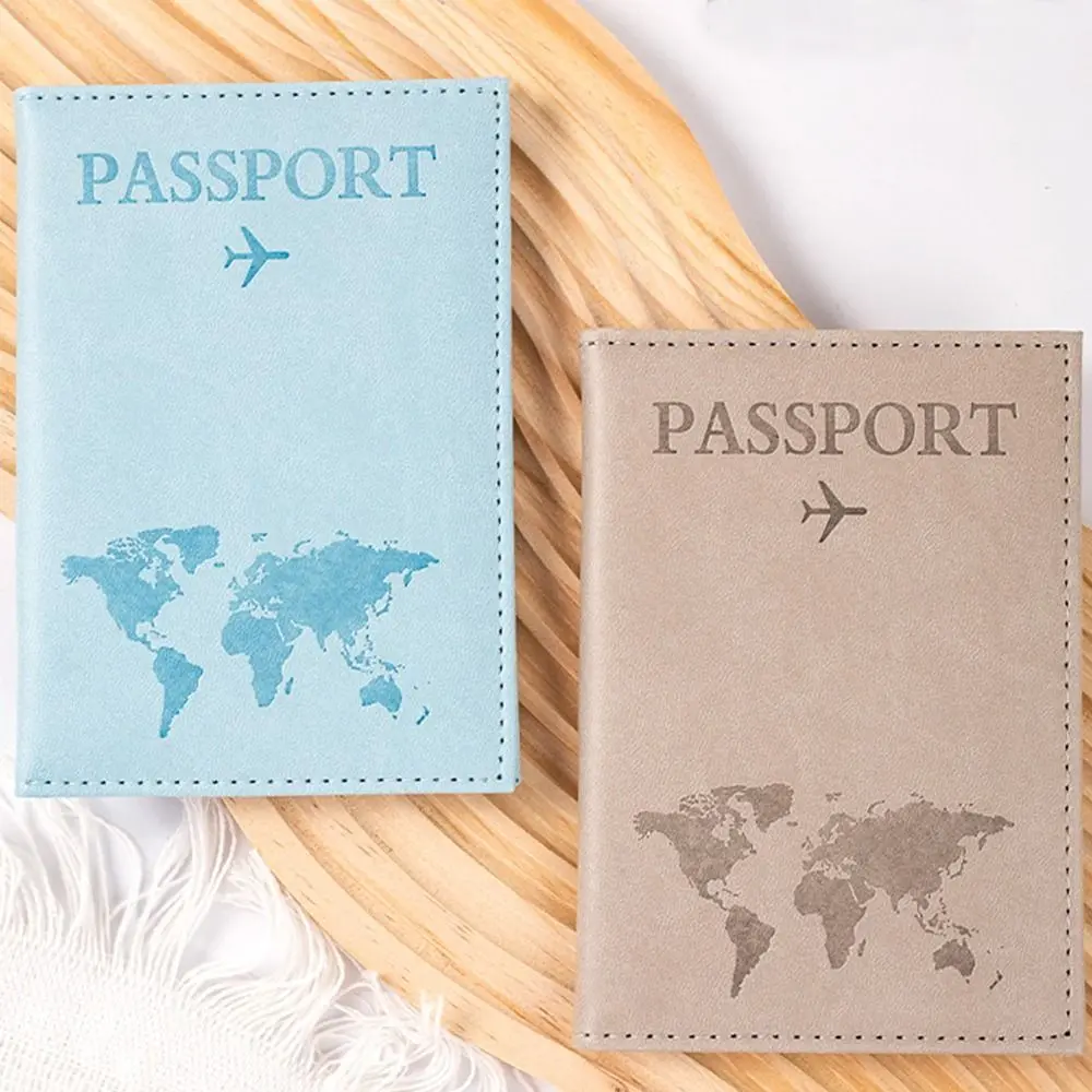 Fashion PU Leather Passport Cover Waterproof Multi-card Document Credit Card Case Credit Card Protector Cover Unisex