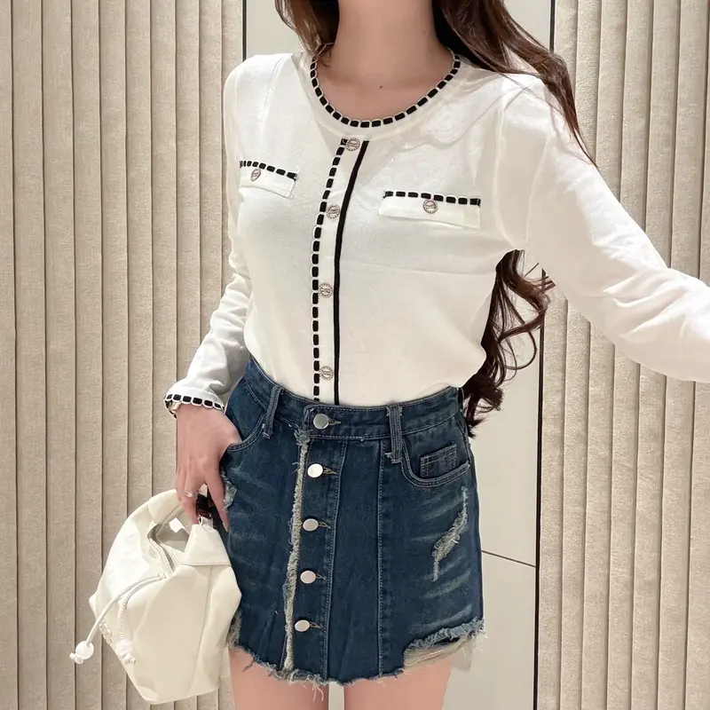 [LUXE.DLABEL] -  F70 TOP [ Atasan Rajut Wanita Atasan Rajut wanita Atasan lengan panjang rajut Kaos wanita Vest wanita Atasan Wanita Atasan Halter tank wanita top Croptop 6