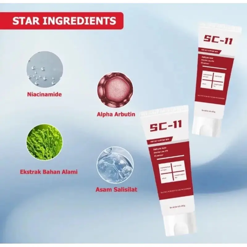 Skin & Cleaning SC-11 Facial Wash Pembersih Wajah 100gr 4
