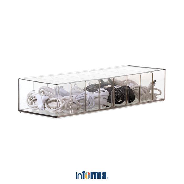Gambar Informa Anca Kotak Organizer Kabel 26x9.1x5.8 cm Cable Organizer Pengatur Kabel Cable Holder Box Kabel dari Informa Indonesia Kota Bekasi Tokopedia