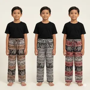 Celana Anak Mihu Mihu Warna Lengkap Gambar Gajah Thailand Viral Model Kulot Cewek dan Cowok