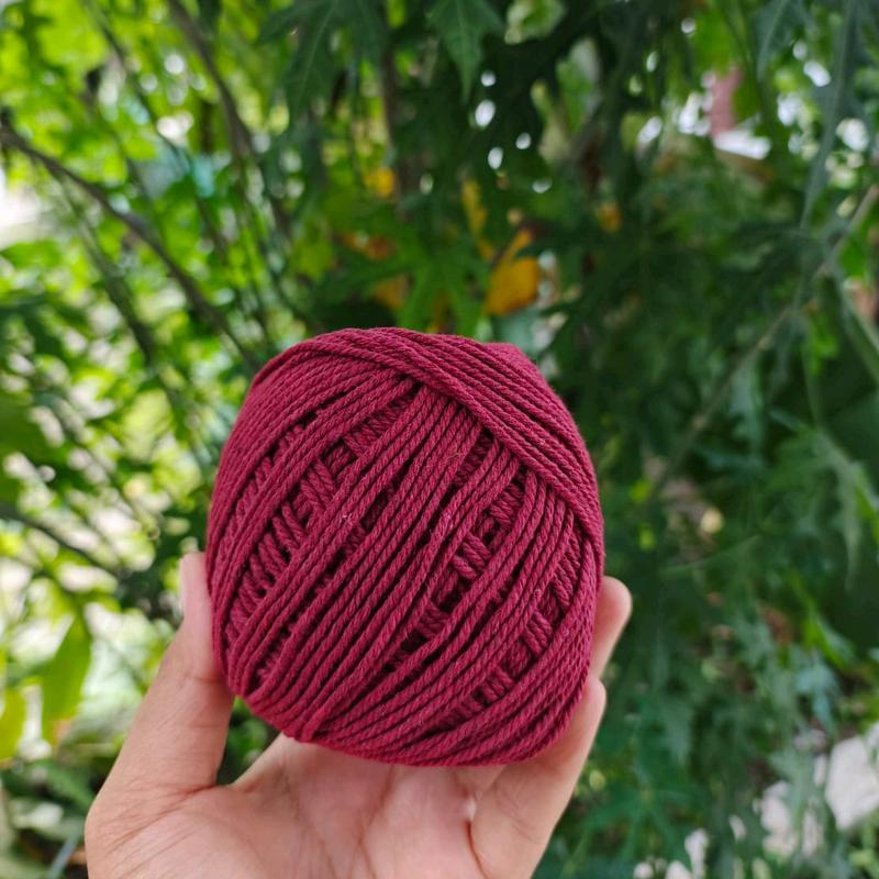 Tali Katun 1,5 MM / 3 ply Murah Untuk Tas Rajut  dan Crochet - 100 gr benang 2