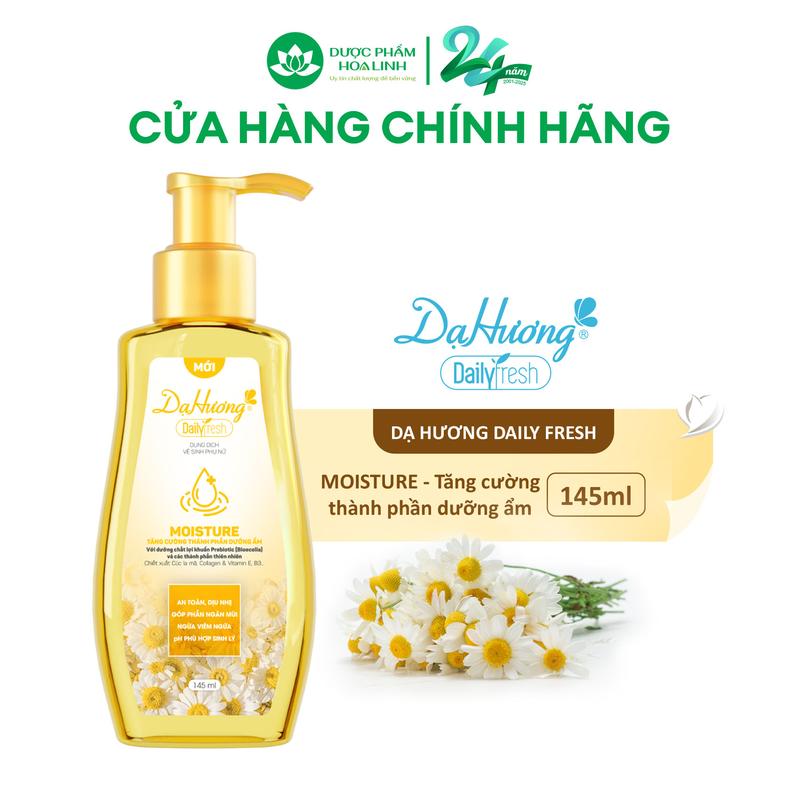  Dung dịch vệ sinh Dạ hương Daily Fresh Moisture - Tăng cường thành phần DƯỠNG ẨM 145ml 