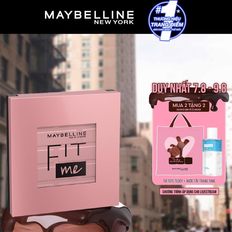 [MUA 2 TẶNG 2] Phấn má hồng mịn lì chuẩn màu Maybelline Fit Me Blush 4.5g