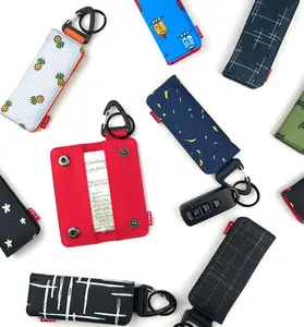 Gantungan kunci mobil dompet STNK motor keyless remote slim motif