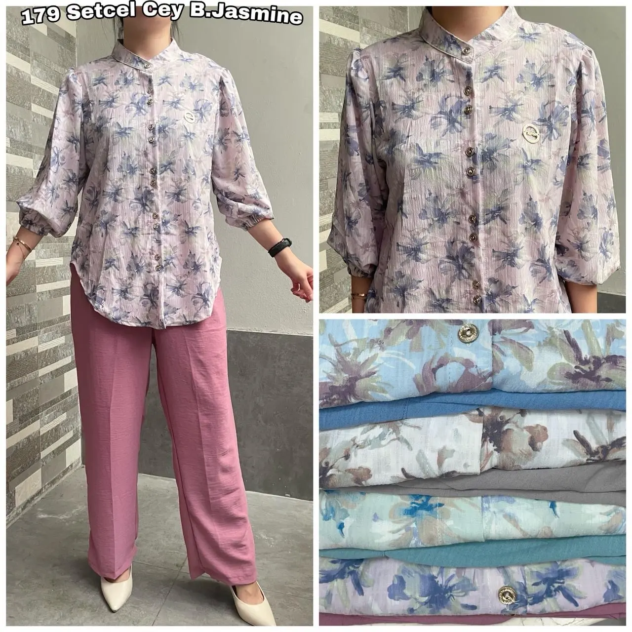 Oneset pin viral bunga2 cantik